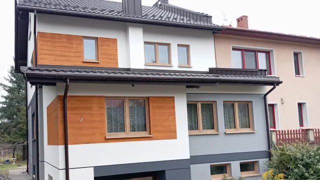 Elewacja domu jednorodzinnego – realizacja Dziedzic-Bud 1